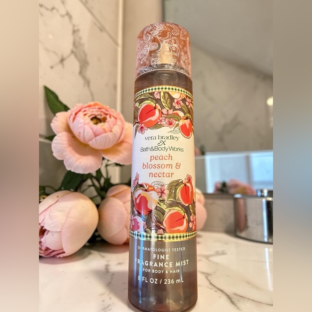 Bath & Body Works x Vera Bradley Peach Blossom & Nectar Body Care Bundle NWT - Picture 2 of 4